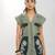 Sacramento green embroidered buttersoft linen jacket co ord set