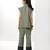 Sacramento green embroidered buttersoft linen jacket co ord set
