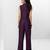 Plum embroidered buttersoft linen co ord set