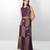 Plum embroidered buttersoft linen skirt set