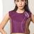 Plum embroidered buttersoft linen skirt set