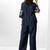 Azure blue embroidered buttersoft linen jacket co ord set