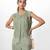 Woodland green embroidered buttersoft linen co ord set