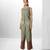 Woodland green embroidered buttersoft linen co ord set