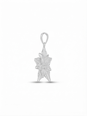 925 sterling silver radiant star flower pendant for women 2