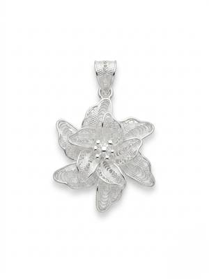 925 sterling silver snow blossom filigree pendant for women 1