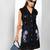 Black embroidered buttersoft linen dress