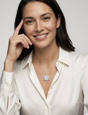 925 sterling silver snow blossom filigree pendant for women 3