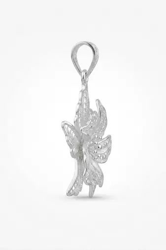 925 sterling silver twilight star filigree pendant for women