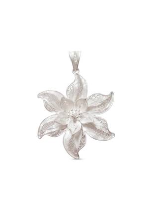 925 sterling silver floral windmill filigree pendant for women 1