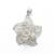 925 sterling silver rose bloom filigree pendant for women