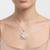 925 sterling silver rose bloom filigree pendant for women
