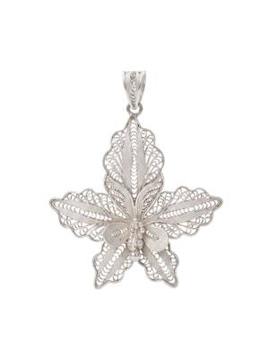925 sterling silver elegant lily filigree pendant for women 1