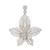925 sterling silver elegant lily filigree pendant for women