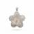 925 sterling silver lily filigree pendant for women