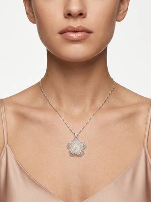 925 sterling silver lily filigree pendant for women 2