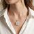 925 sterling silver lily filigree pendant for women
