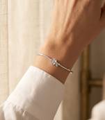92.5 sterling silver bloom grace floral bracelet for women
