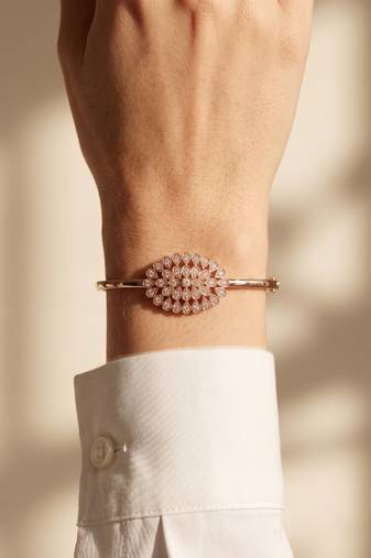 92.5 sterling silver radiant blossom bracelet for women