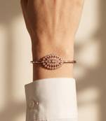92.5 sterling silver radiant blossom bracelet for women