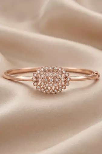 92.5 sterling silver radiant blossom bracelet for women