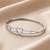 92.5 sterling silver eternal heart bracelet for women