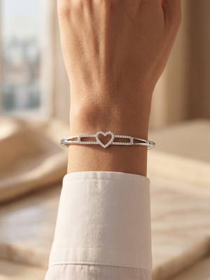 92.5 sterling silver eternal heart bracelet for women 2