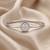 92.5 sterling silver heart halo charm bracelet for women