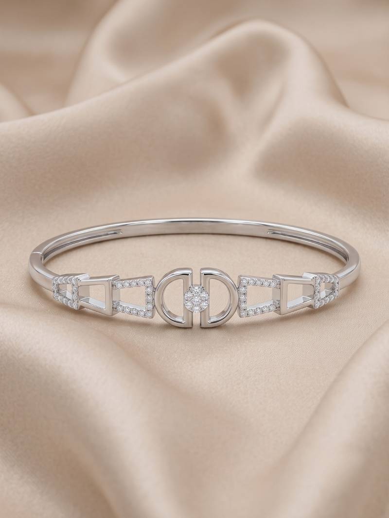 92.5 sterling silver luxe link statement bracelet for women