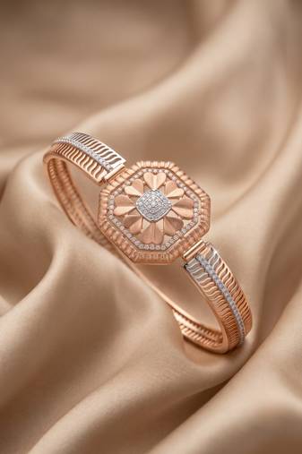 92.5 sterling silver radiant bloom geometric bracelet for women
