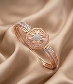 92.5 sterling silver radiant bloom geometric bracelet for women