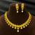 South Indian Temple Necklace Set | Antique Gold CZ Pearl Bridal Jewelry