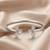 92.5 sterling silver petal open cuff bracelet for women