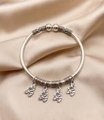 92.5 sterling silver teddy charm silver bracelet for women