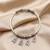 92.5 sterling silver teddy charm silver bracelet for women