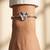 92.5 sterling silver bloom crystal flower silver bracelet for women