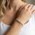 92.5 sterling silver crystal heart bow silver bracelet for women
