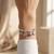 92.5 sterling silver elephant & fish charm silver open cuff bracelet for women