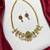 Temple Lakshmi Necklace Set, Ruby Green CZ Bridal Jewelry, South Indian Wedding Traditional Set