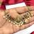 Temple Lakshmi Necklace Set, Ruby Green CZ Bridal Jewelry, South Indian Wedding Traditional Set