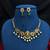 Temple Lakshmi Necklace Set, Ruby Green CZ Bridal Jewelry, South Indian Wedding Traditional Set
