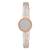 92.5 sterling silver rose gold crystal circle statement bracelet for women
