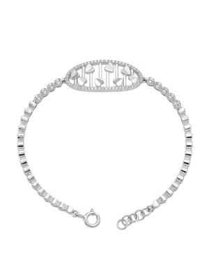 92.5 sterling silver clover charm tennis bracelet for women 2
