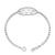 92.5 sterling silver clover charm tennis bracelet for women