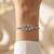 92.5 sterling silver clover charm tennis bracelet for women