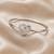 92.5 sterling silver heart crystal open bracelet for women