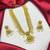 Antique Gold Temple Jewelry Set: Lakshmi Choker, Pearl Earrings, South Indian Bridal Necklace