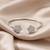 92.5 sterling silver bloom elegance open cuff bracelet for women