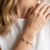 92.5 sterling silver snowflake spark open cuff bracelet for women