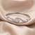 92.5 sterling silver infinity wave diamond bracelet for women
